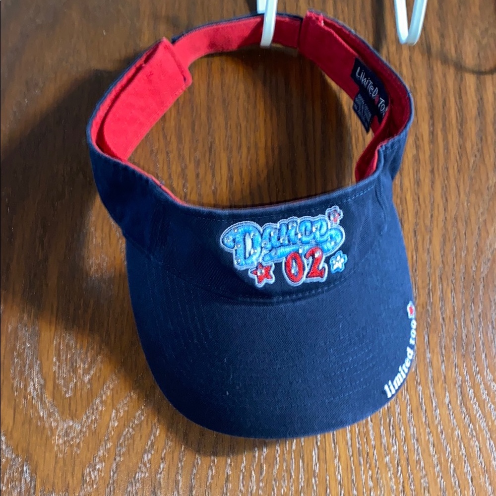 Limited Too Navy and Red Dance Visor Hat